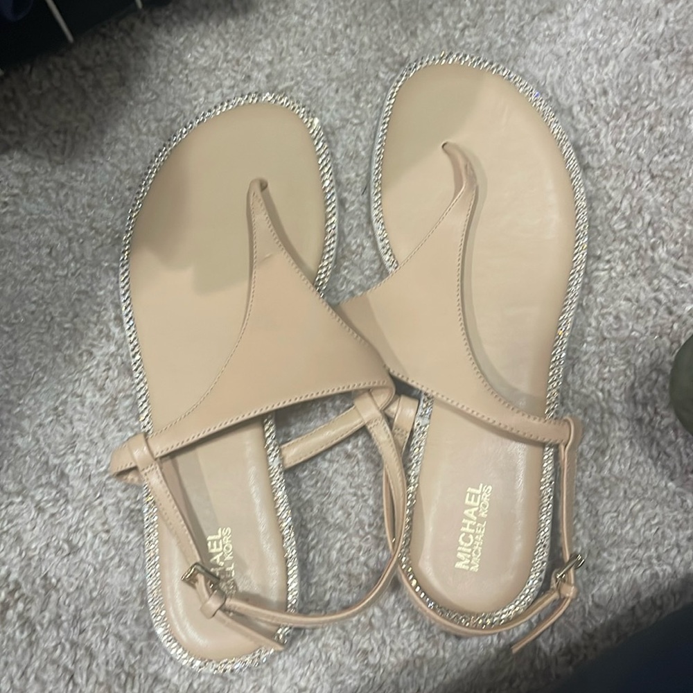 NOT FOR SALE Like new Michael Kors rhinestone sandals! Worn once